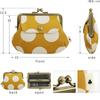 [AYANOKOJI] Wallet with Pocket, Parent-and-Child Gamaguchi Style, Made In Japan (Canvas, Tangled Vine Pattern, Green)