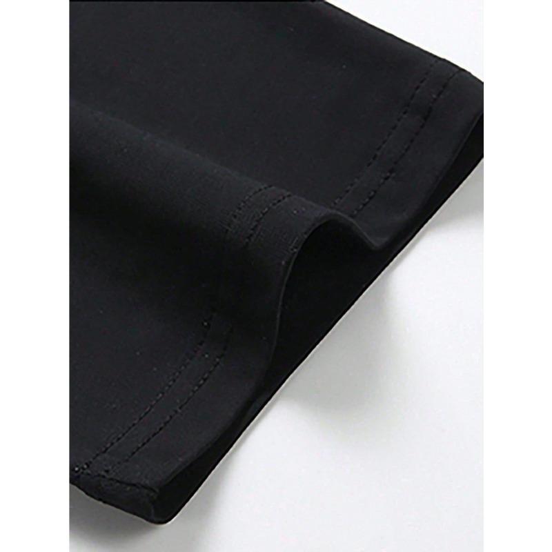 European sizes Black Skull & Crossed Wrenches Design Men T-Shirt for Men, Regular Fit Round Neck T-Shirt