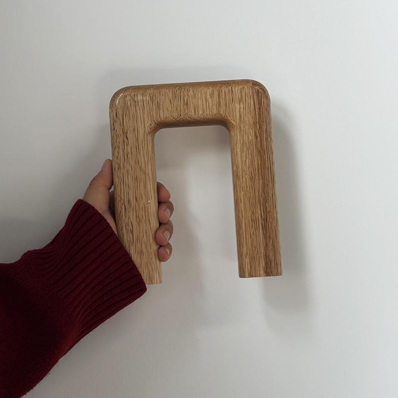 1PC Decorative Wood Arc Ornament Office Wooden Vases Table Fried Flower Flower Holder Durable 3 Sizes