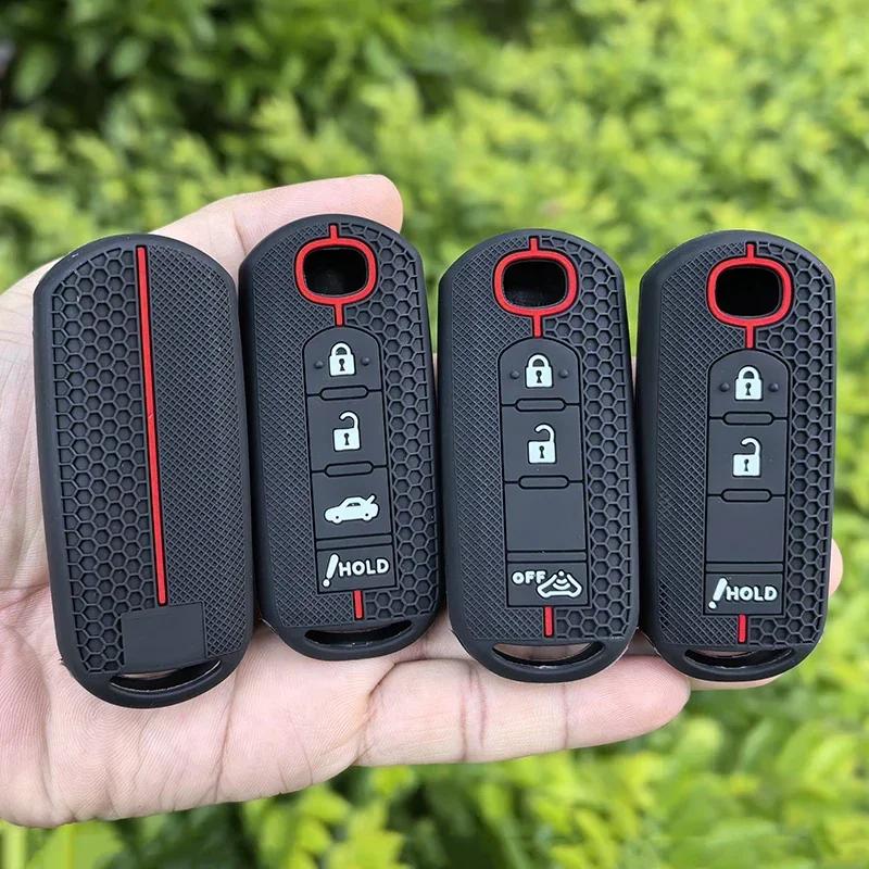 Silicone Car Key Case Cover For Mazda 2 3 5 6 Bl Bm Gj Atenza Axela Demio Cx-3 Cx3 Cx-5 Cx5 Cx7 Cx-9 Cx8 Keychain