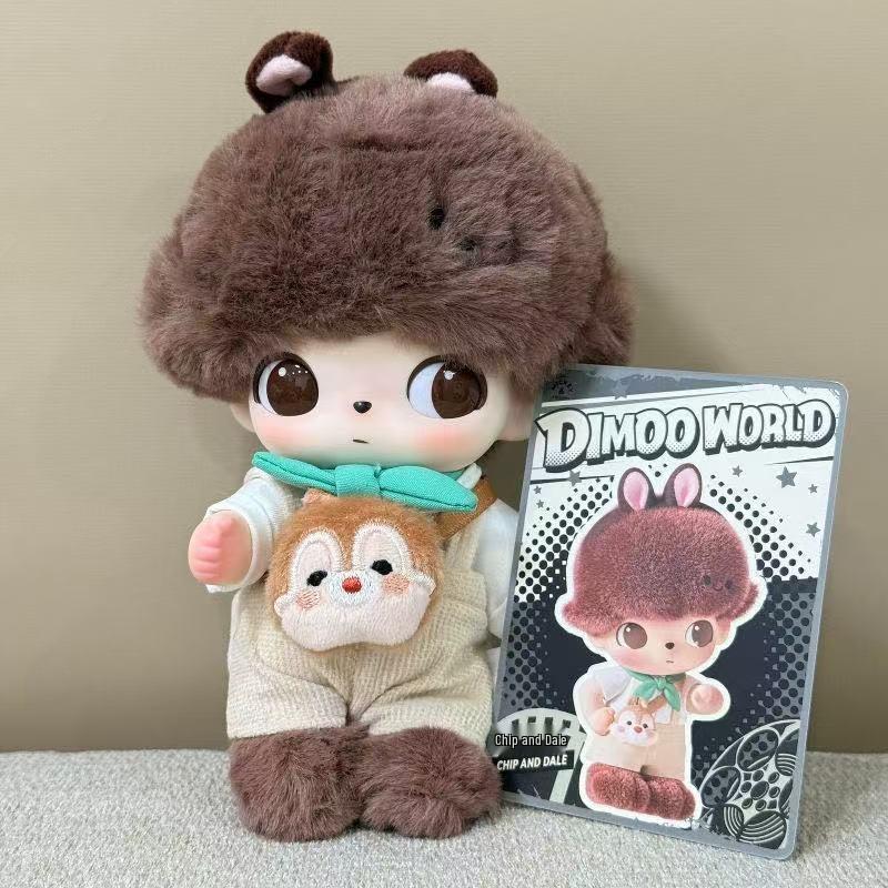 Trendy DIMOO Di Mo Vinyl Figure Plush Keychain Blind Box Gift