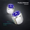 GLC GLB 5pcs Car Wheel Tire Valve Protection Cap Theftproof Tyre Stem For Mercedes Benz C180 C300 W124 W176 W177 C200 C260 GLC