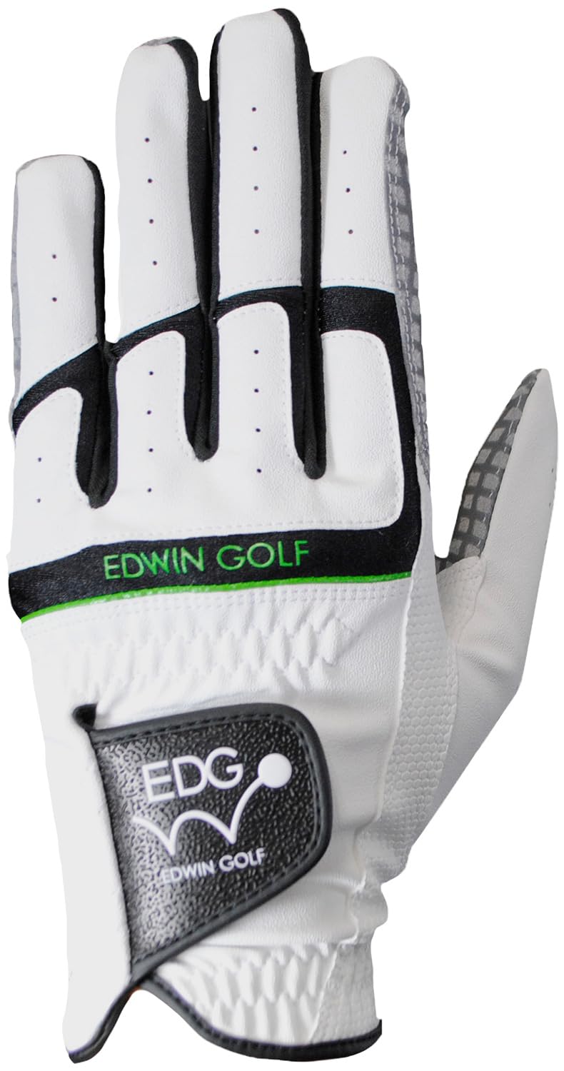 

Edwin Golf Golf Glove Unofficial Silicone Grip Left Hand White S Size Men s EDGL-3660