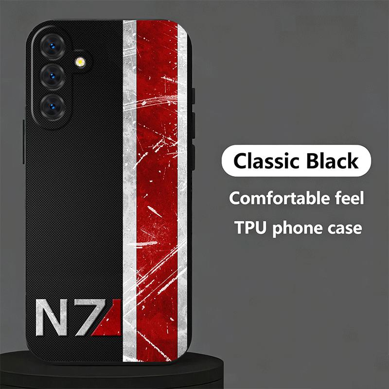 Soft Phone Case For Samsung A17 A37 A57 A16 A36 A56 A15 A35 A55 N7 Mass Effect A14 A34 A54 A13 A33 A53 A27 A26 A25 A24 A23 A07 A