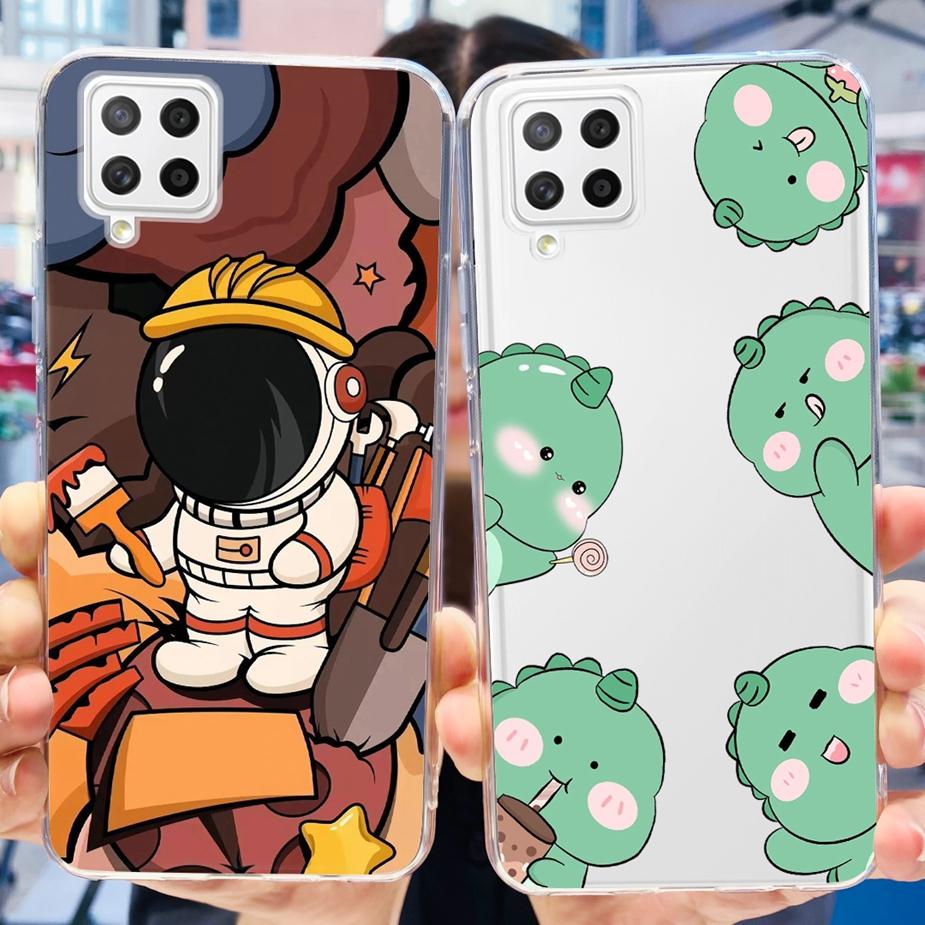 Für Samsung Galaxy A22 Hülle A22 A42 5G Niedliche Bemalte Abdeckung Klare Silikon-Handyhülle Für Samsung A22 A 22 Galaxy A42 5G Weiche Taschen