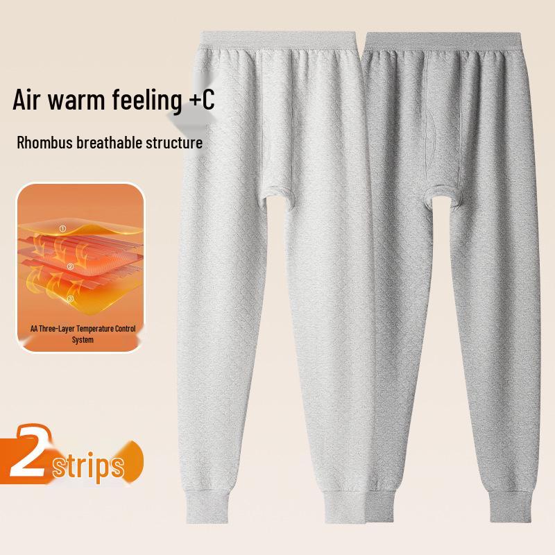 Couple's Winter Warm 100% Cotton Antibacterial Thickened Pants for Autumn and Northeast Winters