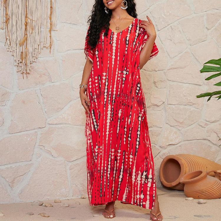 Quick Dry Large Size Beach Cover Up Loose European American Style Robe