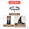 20.26 million Halloween Children's Witch Costume Stage Performance Costume Girls Vampire Magic Witch Mesh Dress