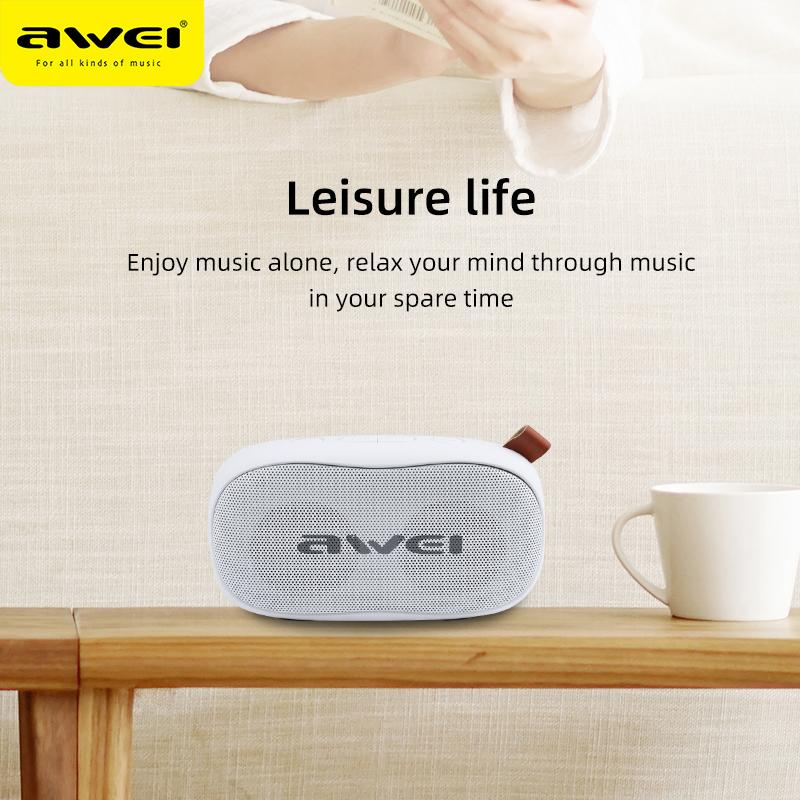 AWEI Y900 Kablosuz Bluetooth uyumlu Hoparlör Taşınabilir Su Geçirmez Bas 3D Stereo Müzik Çevre Desteği TF Kart USB
