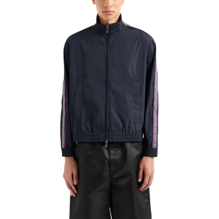 EMPORIO ARMANI Full zip Blouson In Light Nylon With Logo Tape 3D1BH0-1NMPZ-0920