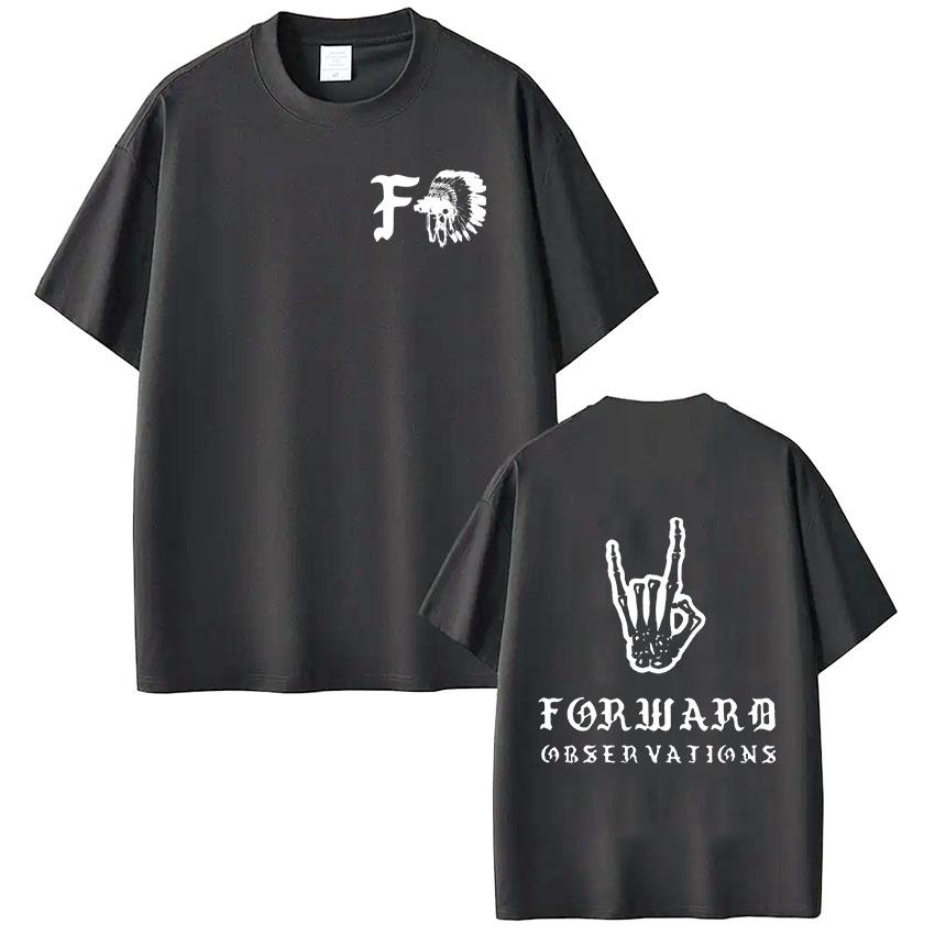 Forward Observations Group Skeleton Tshirt Unisex Women Clothing Fashion Oversized Casual Short Sleeve T Shirt Harajuku Streetwear