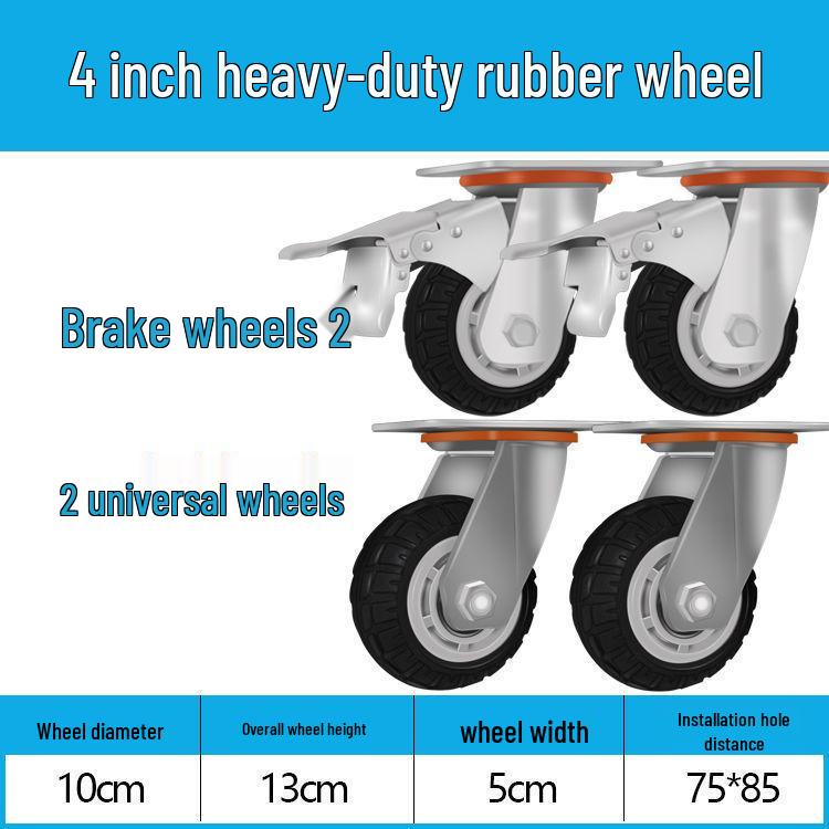 Heavy Duty Silent Swivel Caster Wheels (2-8 Inch) for Trolleys and Small Hand Trucks