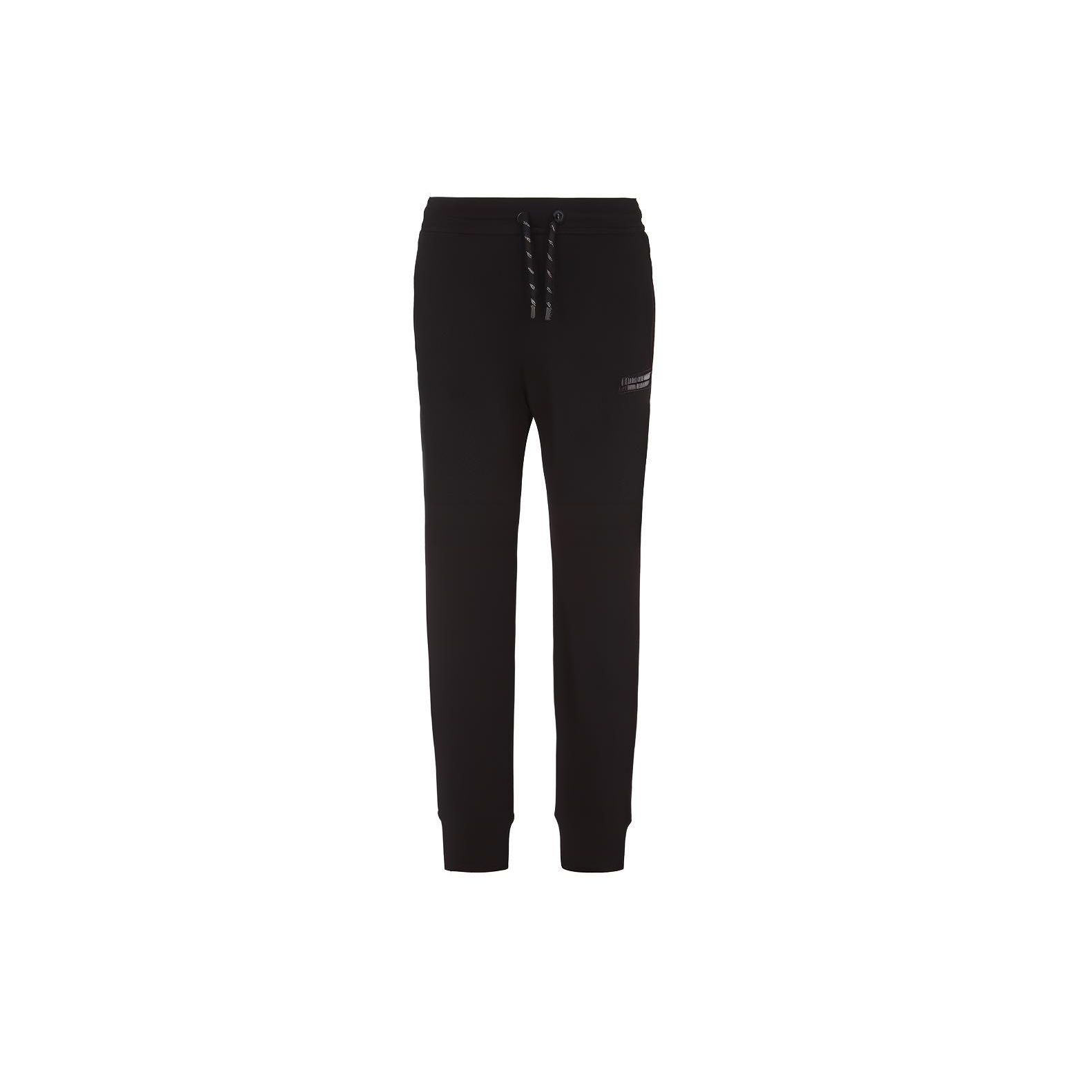 Emporio Armani Letter Print Drawstring Casual Knit Sports Pants Men bottoms Black 6RZPHE-ZJDGZ-11200 L