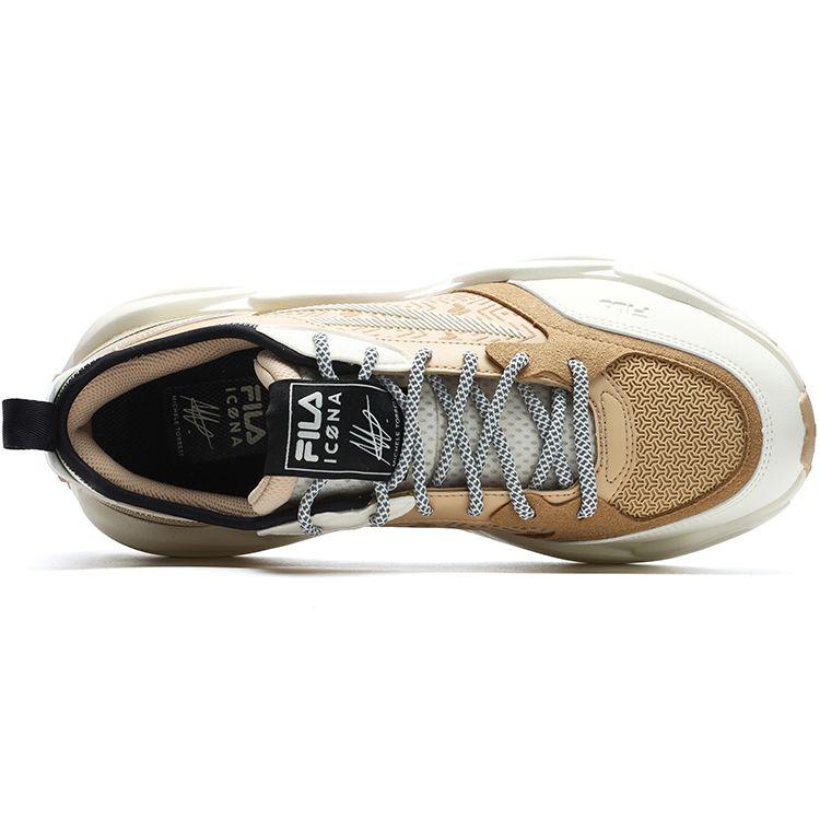 Fila Crypto Fabric Retro Sports Low Top Dad Shoes Men Sneakers Beige F12M313101FBV