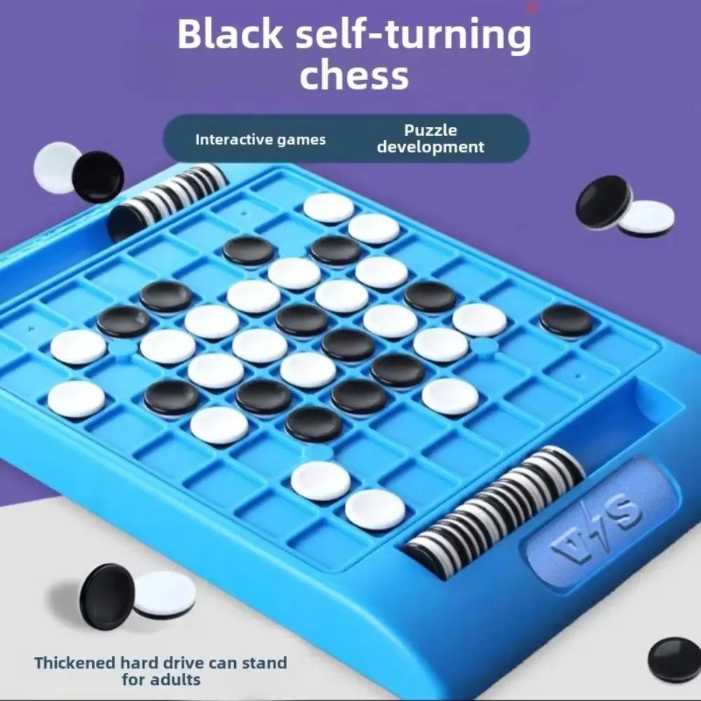 Interactive Touch Flip Black And White Chess Funny Design With Storage Bag Tabletop Board Games Thinking Reasoning Toy
