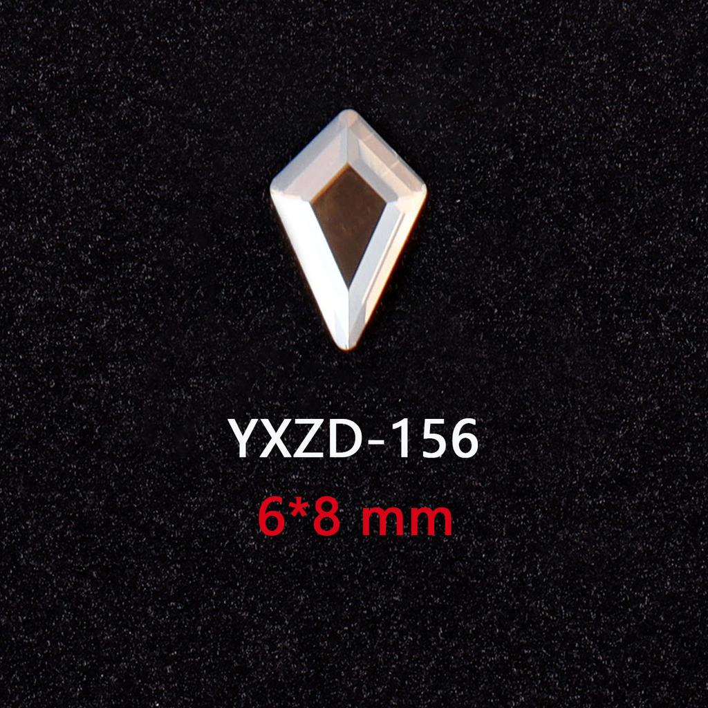 1440 Glas Diamanten mit flachem Boden Gold Champagner Speziell geformte Nageldiamanten DIY Tragematerial für Nägel Nagel Speziell geformte Diamanten Zubehör