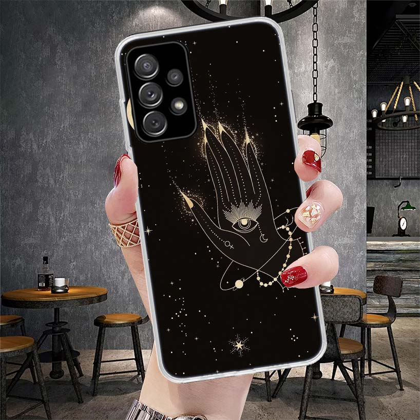 Moon Mystery Totem Witche Soft Phone Case For Samsung Galaxy A13 A14 A15 A16 A17 A53 A54 A55 A56 A57 A33 A34 A35 A36 A37 A23 A24