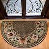 Half Round, Stone Patterned Floor Mat, Thick, Soft, Suede, Suitable for Porch and Living Room Decoration, Machine Washable, Anti Slip, Wear-resistant