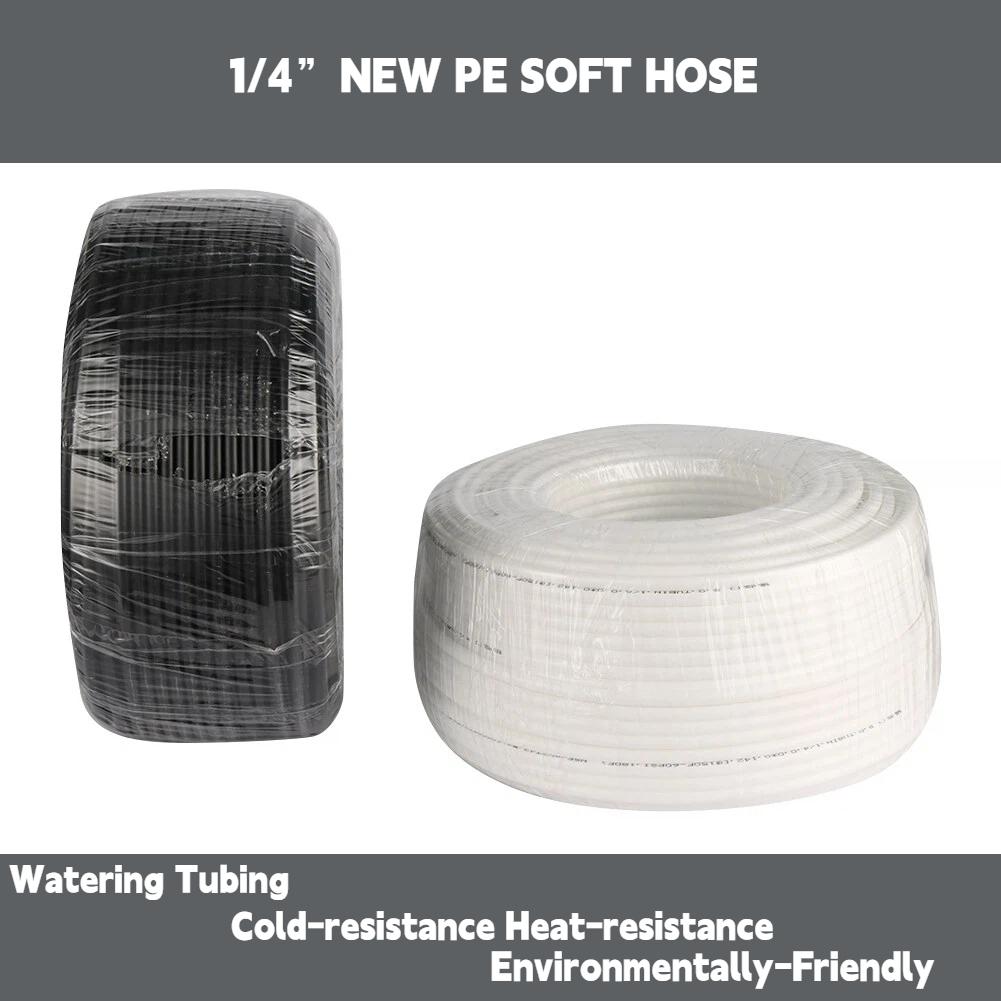 10m 1/4'' PE Tubing Water Pipe Low Pressure Misting System Hose ID 4mm OD 6.35mm 4/7mm Garden Irrigation Agriculture Tube