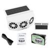 Solar Powered Car Ventilation Fan 3 Cooling Fans,Rechargeable Auto Air Circulation Cooler, Automatic Cooling Car Fan For Vehicle