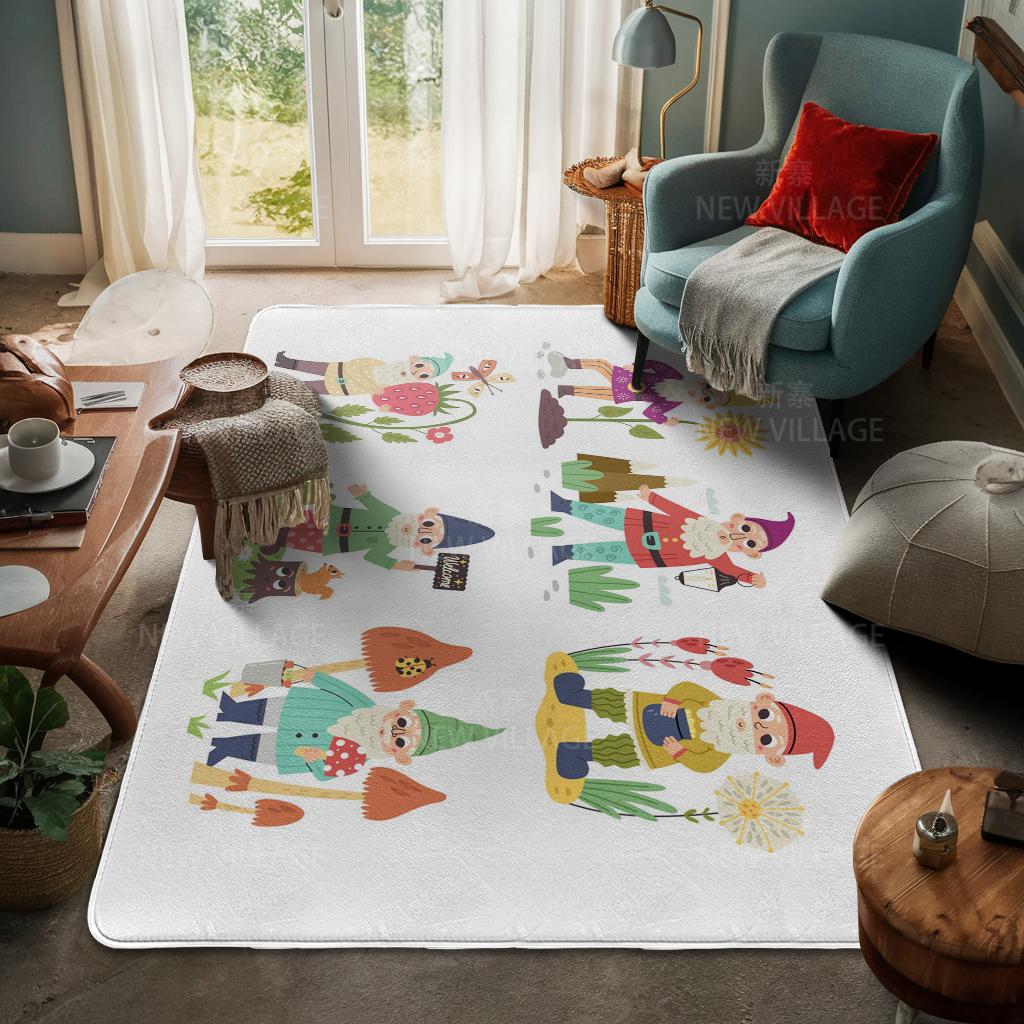 House Entrance Carpet Home Door Mat Living Room Bath Foot Bathroom Non-slip Water Absorption Rugs Bath Merry Christmas Winter