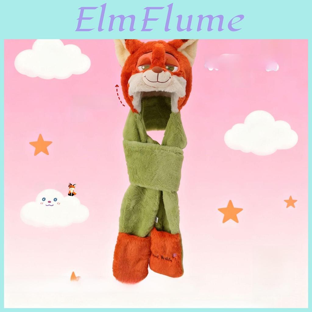 Fuchs Plüschtier Hut Schal Handschuhe Set Für Winterliche Wärme Und Cosplay
