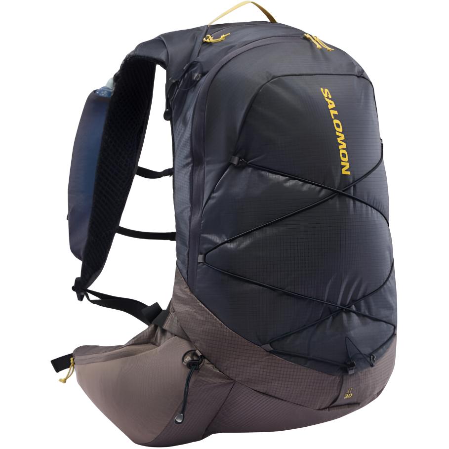 Рюкзак SALOMON 20 л, уличная сумка, Оксфорд, темно-серый и черный и железно-серый, унисекс, LC2737200