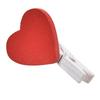 20 Pcs Stylish Wooden Red Love Heart Pegs Photo Paper Clips Wedding Decor Craft