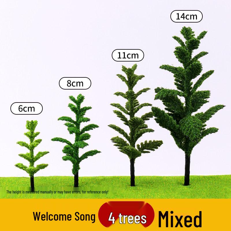 DIY Sand Table Building Trees Set - Handcrafted Miniature Landscape Models with Finished Tree Trunks