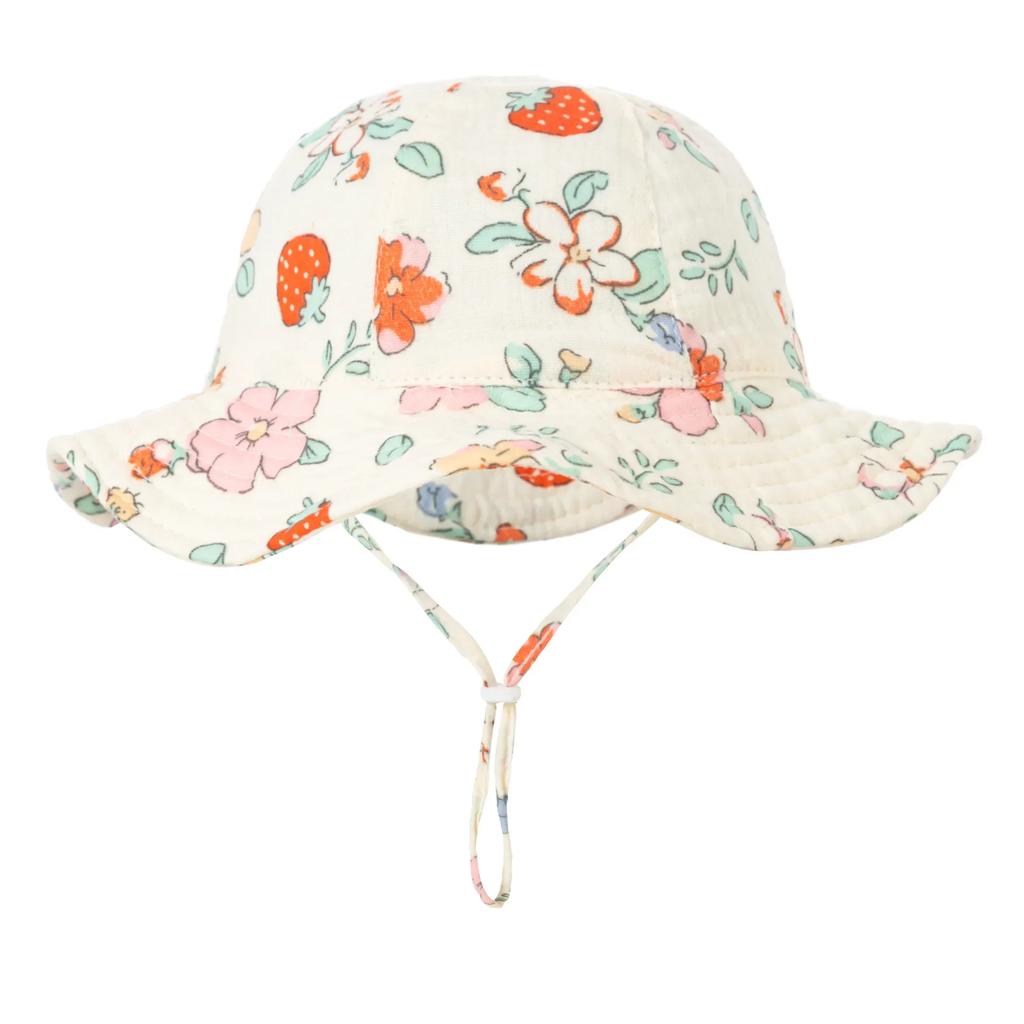 Accessories Kids Summer Autumn Baby Fisherman's Hat Solid Prints Muslin Cotton Panama Girls Hat Beach Infant Sun Protection Cap