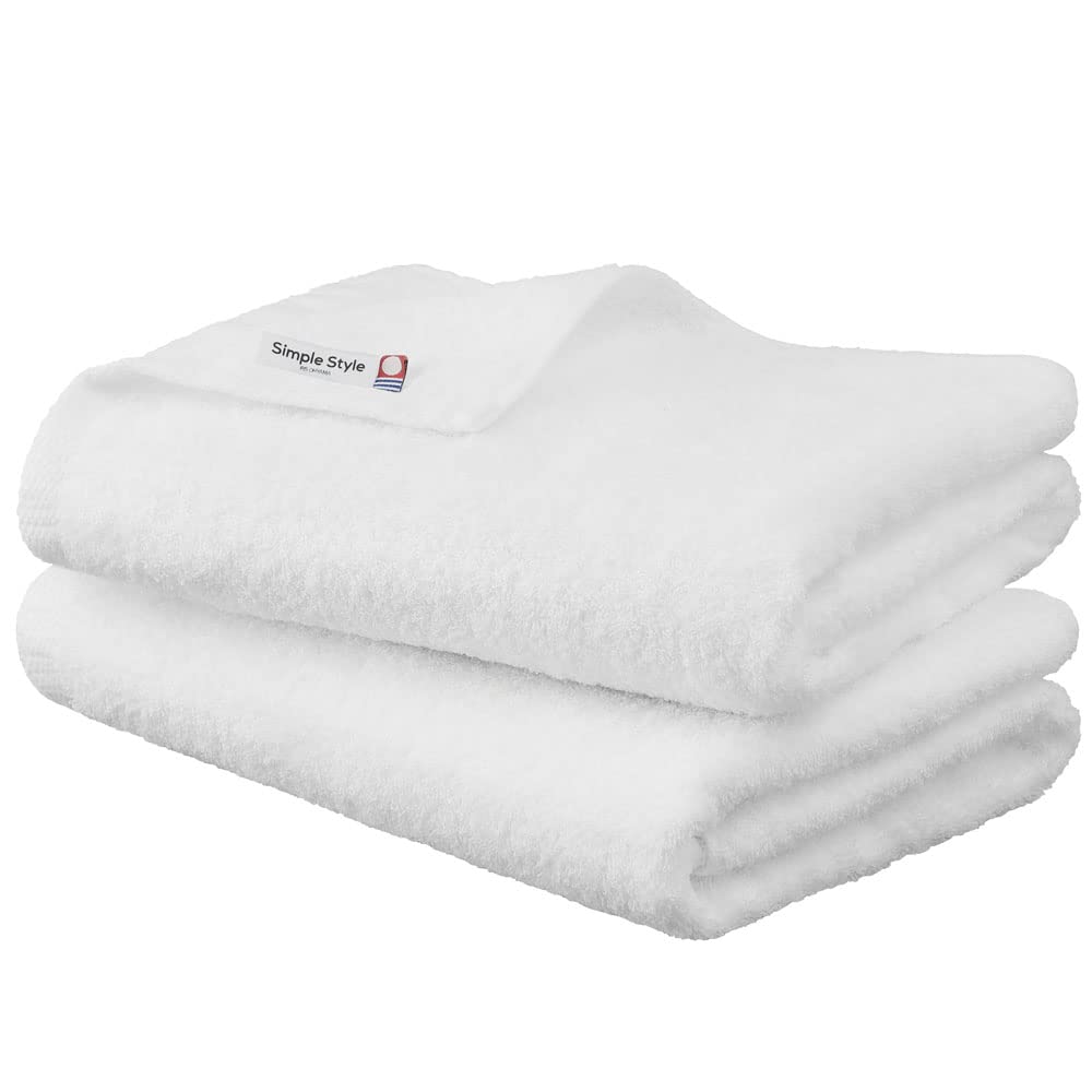 

Iris Ohyama Imabari Towel Certified Bath Set of Simple Lightweight and Thin Soft and Gentle to the Made in Hotel Bath Towel Imabari Towel Towels,