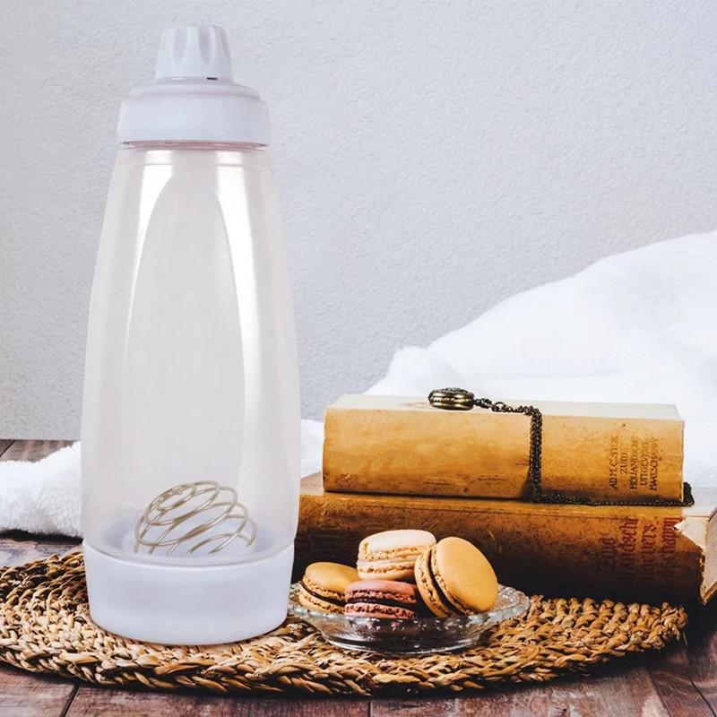 Pancake Batter Bottle Mixer With Blender Ball Wire Whisk For Restaurant Baking Pancakes Cupcakes Muffins Crepes Baking Tools