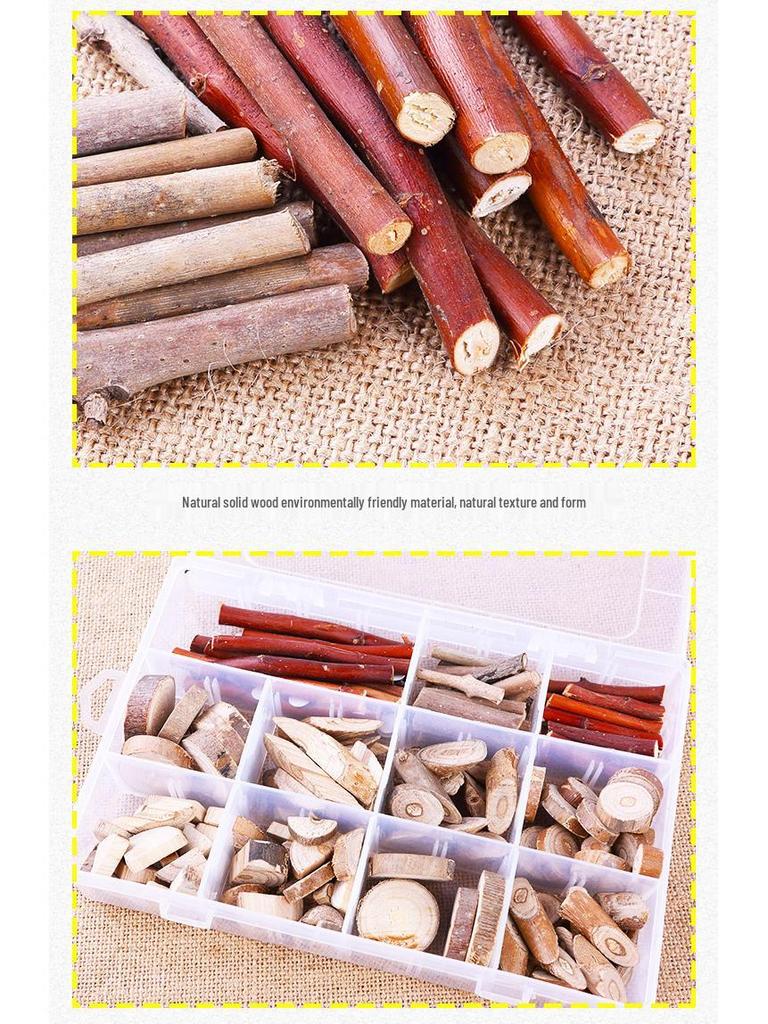Wood Chips & Tree Slices Activity Kit for Kindergarten