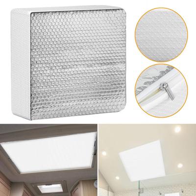 1/2Pcs RV Skylight Insulator Waterproof Aluminum Film Universal RV Sunroof Vent Pillow Cover RV Skylight Sun Shade with Reflective Surface RV