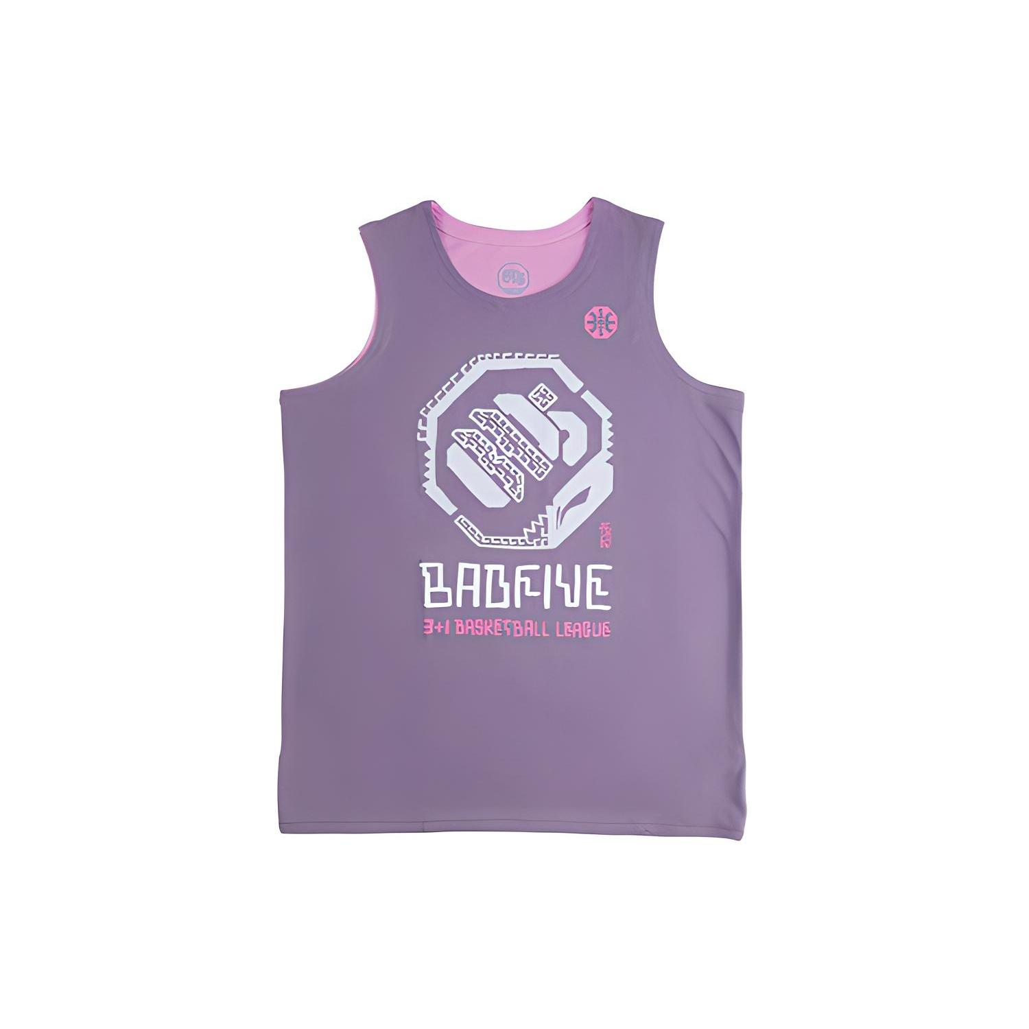 Li-Ning x Jon Burgerman BadFive Reversible Basketball Jersey Mauve Men s AAYR371-4 M