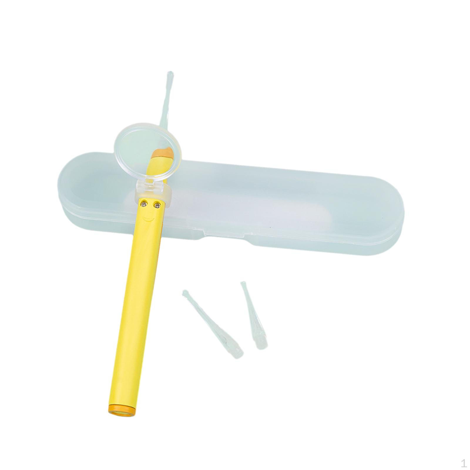 

Чистка ушей детям с помощью инструмента для удаления ушной серы жёлтый