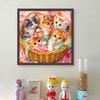 Full Embroidery Eco-cotton Thread 11CT Printed Cat Cross Stitch Kit Art