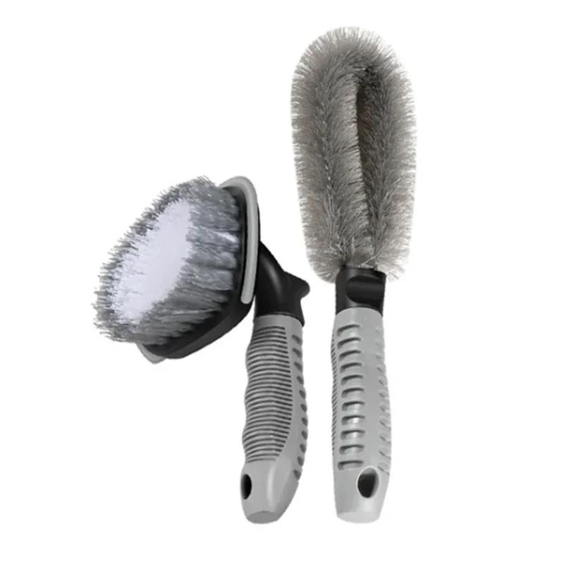 Motorcycle Car Tire Rim Brush Wheel Hub Cleaning Brushes Car Wheels Detailing Cleaning Accessories Tire Auto Washing Tool Brush