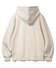 Bakken Color Point Lettering 2-Way Zip-Up Hoodie Bk7984_Cream