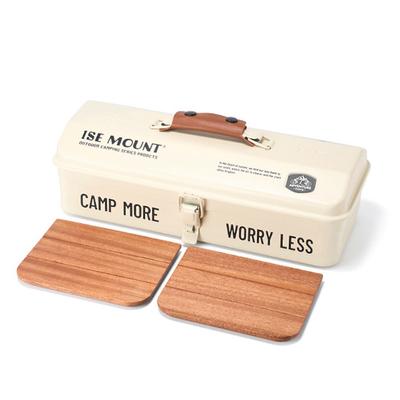 Outdoor Tools Storage Box Portable Camping Picnic Hand Box Metal Tools Storage Box with Handle