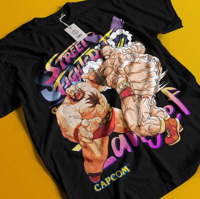 Zangief T-Shirt Karate Street Fighter Shirt Chun Li Tshirt Akuma Anime Fight Ken