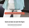 Loose Fashion Women's 2025 Temperament Coat: European & American Long Sleeve Slimming Shirt, Plus Size Available for Spring