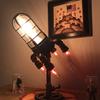 Steampunk Rocket Lamp Unique Night Light Flame Design Home Decor Gift Idea