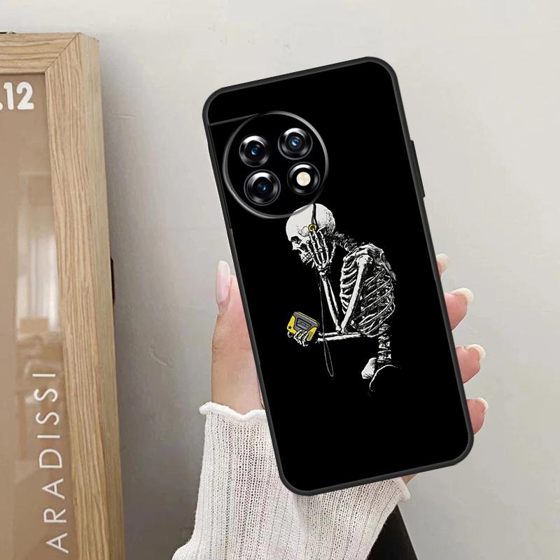 Aesthetics Skeleton Case For OnePlus Nord CE 5 2 3 4 Lite N20 N30 OnePlus 15 13 12 10 R 13T 10T 11 9 10 Pro Cover
