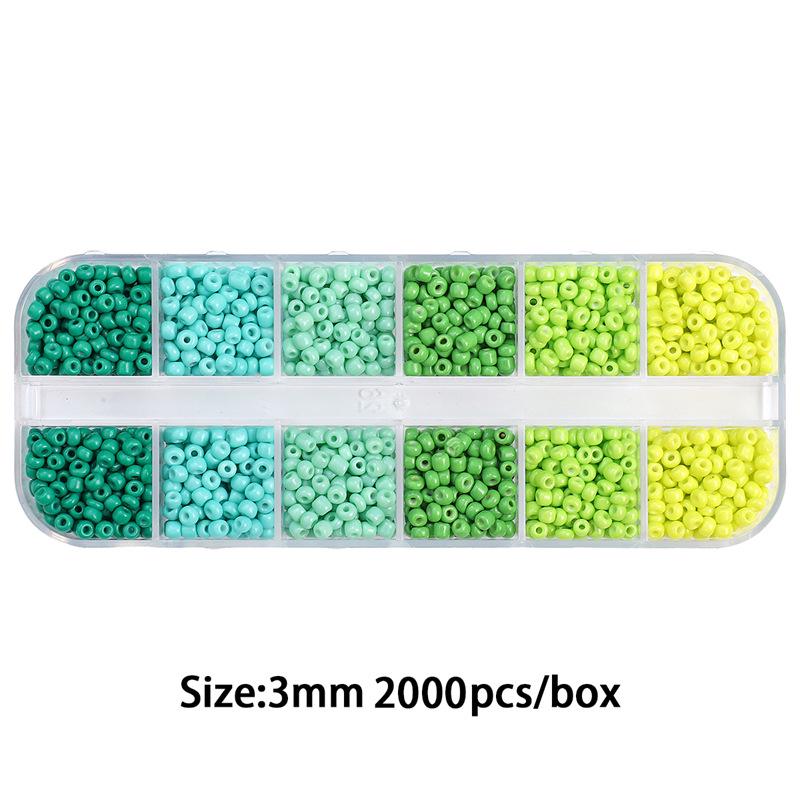 8/10/12/15 Grid Box: Seed Beads, Sequins, Imitation Pearls for DIY Necklaces & Phone Chains