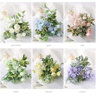 Creative Artificial Flower Realistic Faux Silk Table Decoration