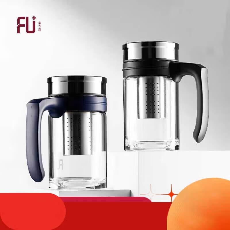 Fuguang Classic FU031B-G Glass Office Mug 430ml