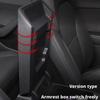 TPE Soft Case Car Center Console Arm Rest Lid Auto Armrest Box Pad For Tesla Model 3/Y Dustproof Latch Protect Cover Accessories