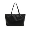 Retro large-capacity bag women's 2025 new simple casual shoulder bag college student class bag tote bag