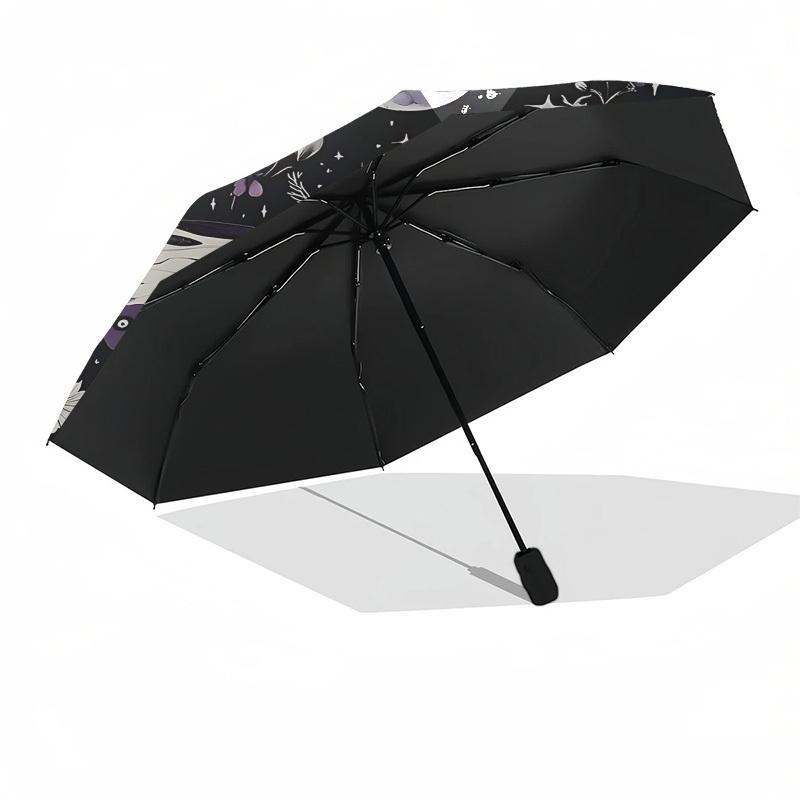 1pc Butterfly MushroomOpen/Close Umbrella-Windproof, Compact Travel Umbrella, Sturdy 8-Rib Shaft, Outdoor Accessory, 1060